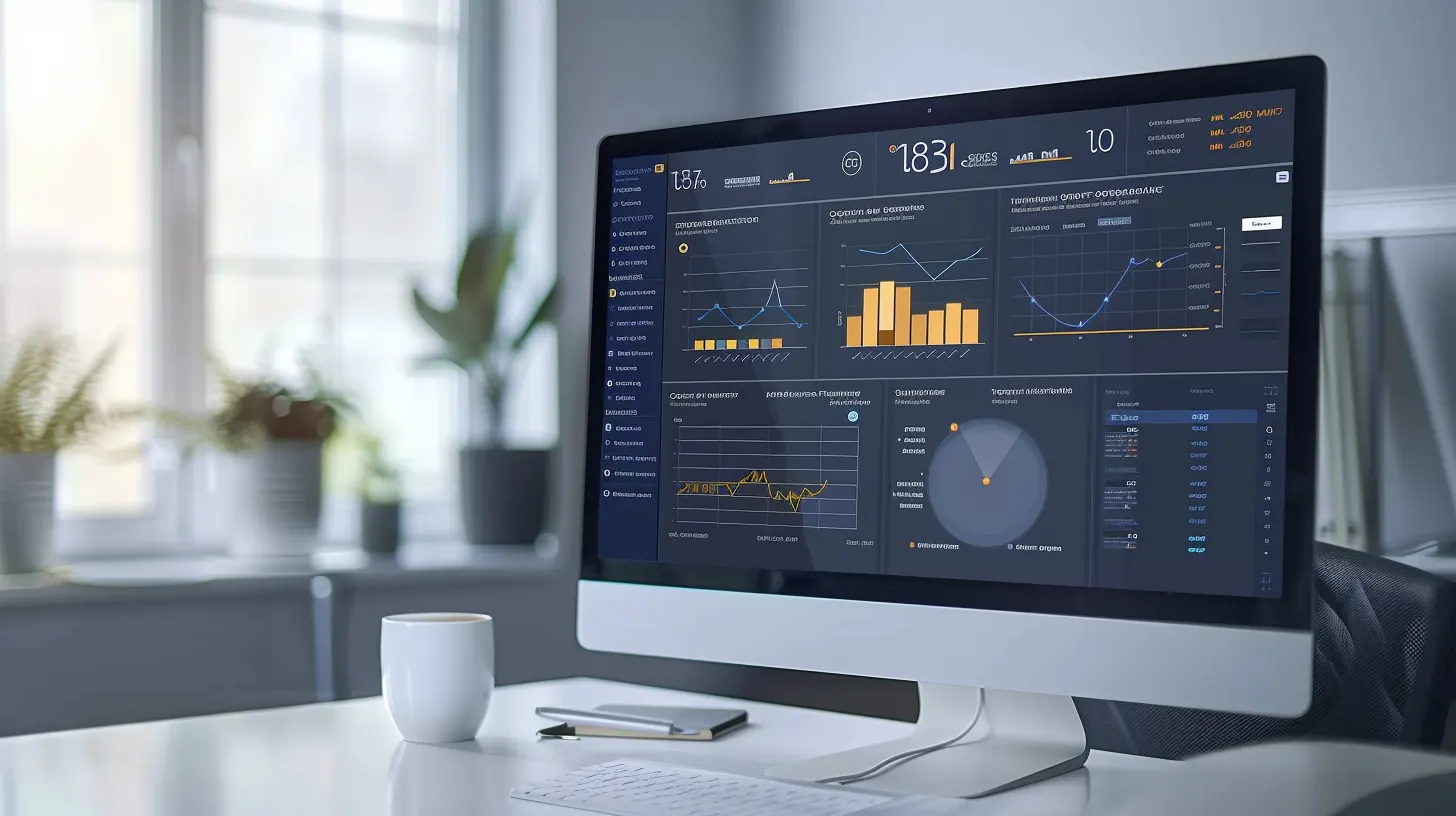 Operational dashboard displayed on a desktop monitor